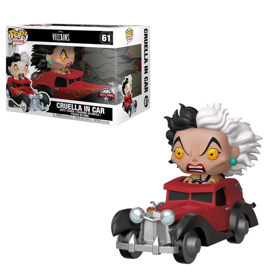 101 Dalmatians - Cruella in Car US Exclusive Pop! Vinyl Ride - Gametraders Modbury Heights