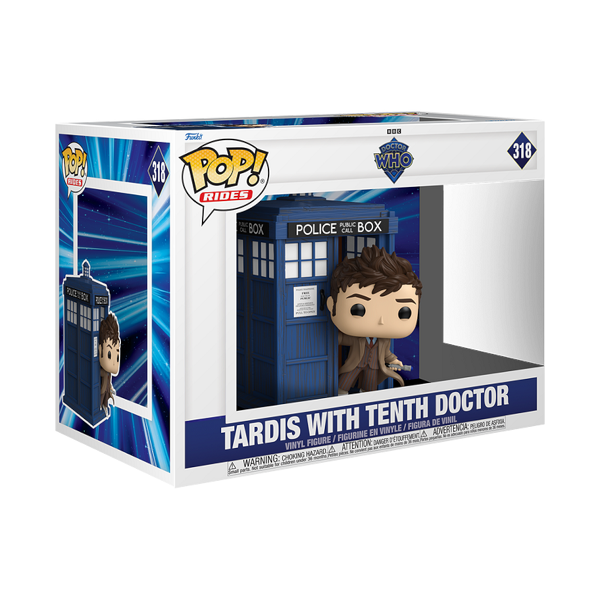 *Pre-order* Doctor Who - Tenth Doctor w/TARDIS Pop! Ride (ETA September)