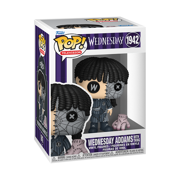*Pre-order* Wednesday (TV) - Wednesday & Thing Patchwork Pop! Vinyl (ETA August)