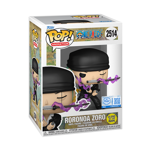 *Pre-order* One Piece - Zoro (Dressrosa) Glow Pop! Vinyl (ETA August)