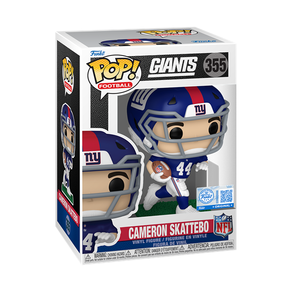*Pre-order* NFL: Giants - Cameron Skattebo Pop! Vinyl (ETA September)