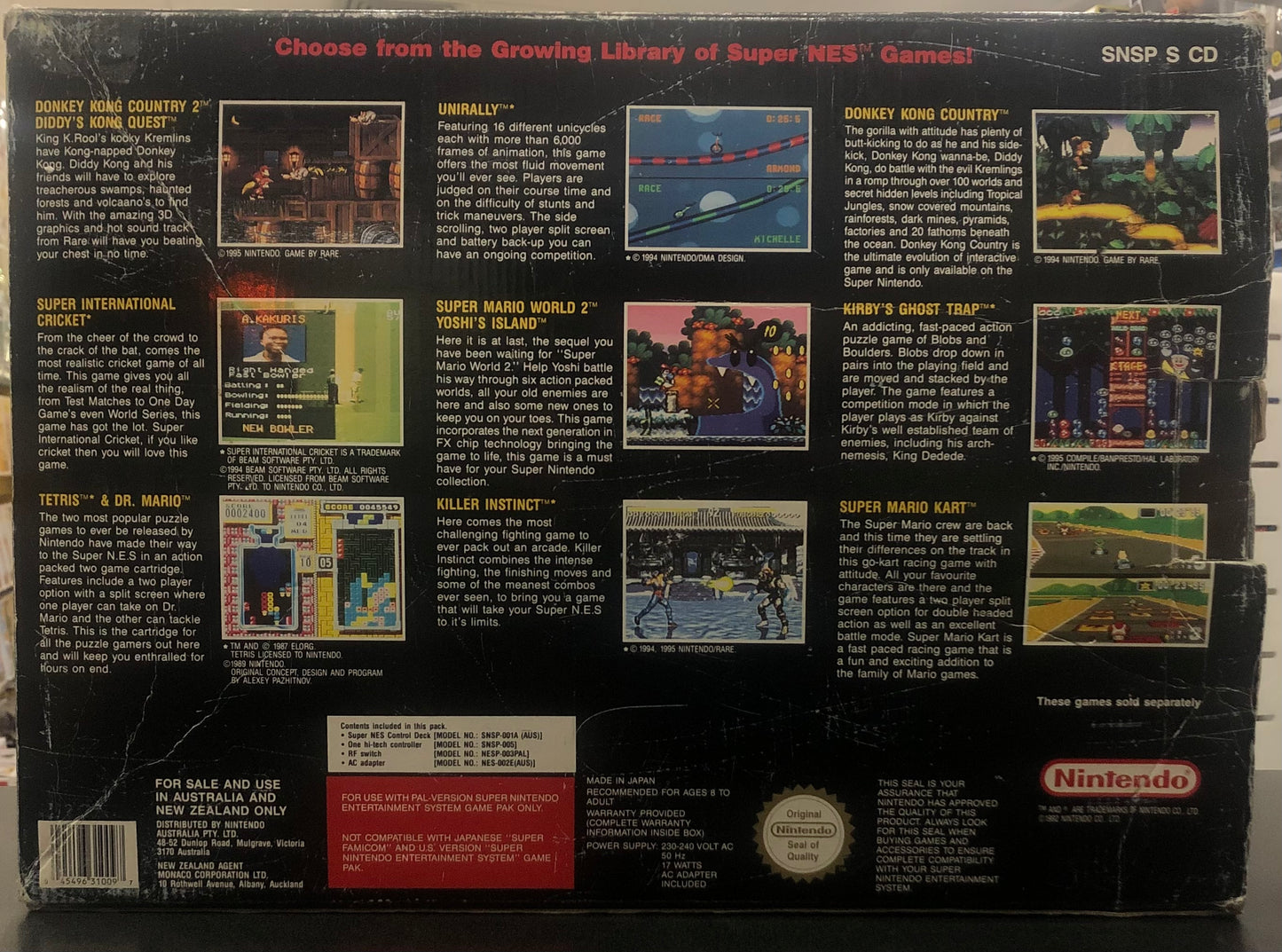 Super Nintendo Console Boxed