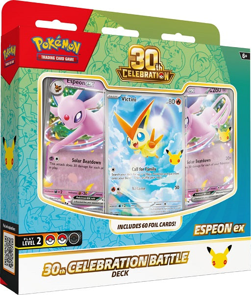 *Pre-order* Pokemon TCG: 30th Celebration Battle Deck— Espeon ex / Umbreon ex (30th October)