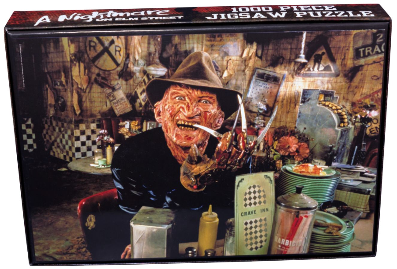 A Nightmare on Elm Street - Freddy Krueger at the Diner 1000 Piece Jigsaw Puzzle - Gametraders Modbury Heights