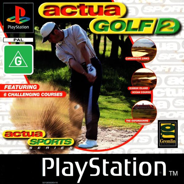 Actua Golf 2 PS1 - Gametraders Modbury Heights