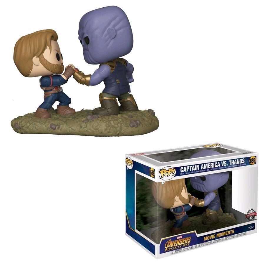 Avengers 3: Infinity War - Captain America vs Thanos Movie Moment Hot Topic US Exclusive Pop! Vinyl - Gametraders Modbury Heights