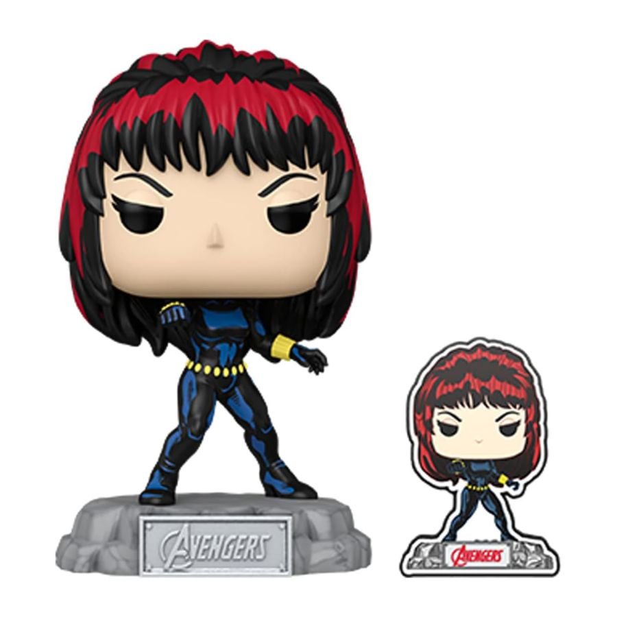 Avengers 60th Anninversary - Black Widow (with Pin) US Exclusive Pop! Vinyl - Gametraders Modbury Heights