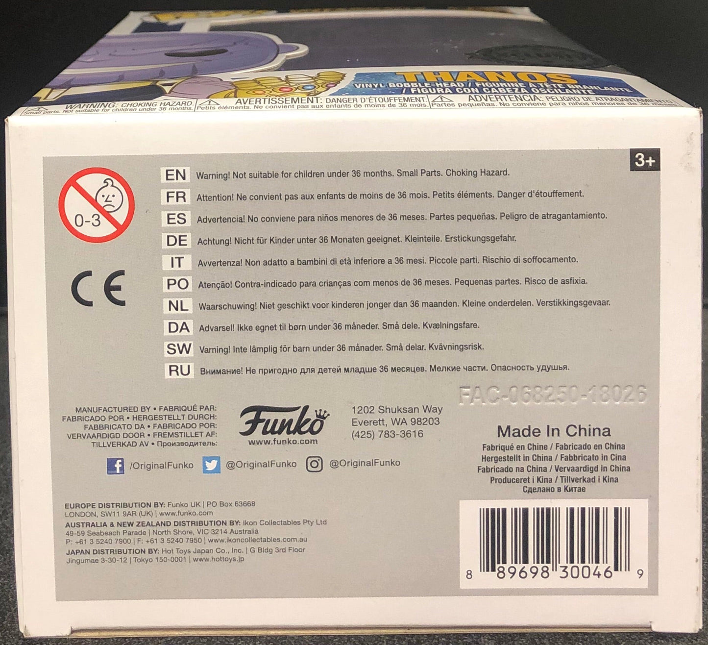 Avengers Infinity War - Thanos (Dark Purple Chrome) Exclusive Pop! Vinyl - Gametraders Modbury Heights