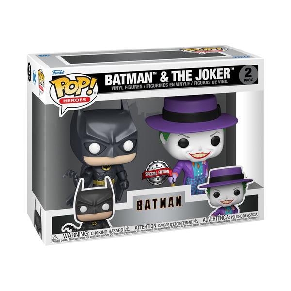 Batman (1989) - Batman & The Joker Metallic US Exclusive Pop! Vinyl 2 - pack - Gametraders Modbury Heights