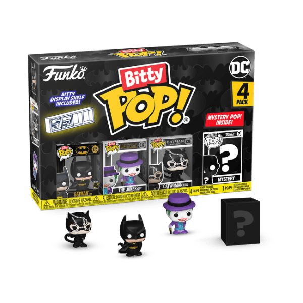 Batman: 85th Anniv. - Batman Bitty Pop! Vinyl 4PK - Gametraders Modbury Heights