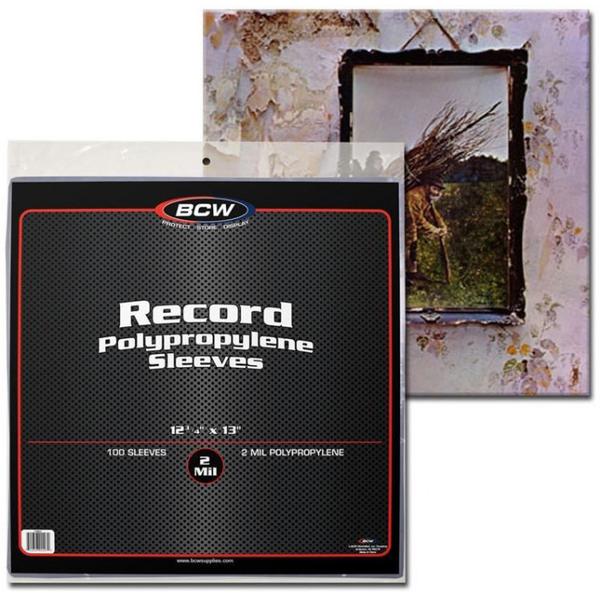 BCW Record Sleeves 33 RPM (12" 3/4 x 13") (100 Sleeves Per Pack) - Gametraders Modbury Heights