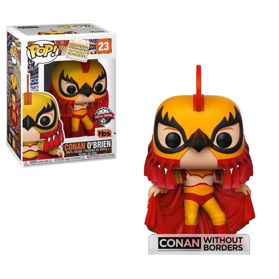 Conan O'Brien - Conan Luchador US Exclusive Pop! Vinyl - Gametraders Modbury Heights