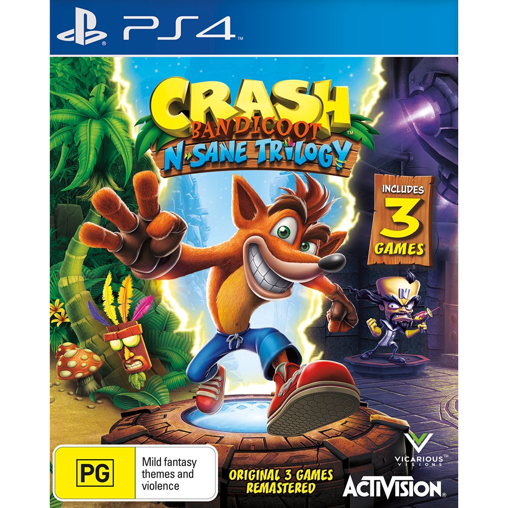 Crash Bandicoot: N - Sane Trilogy PS4 (Pre - Played) - Gametraders Modbury Heights