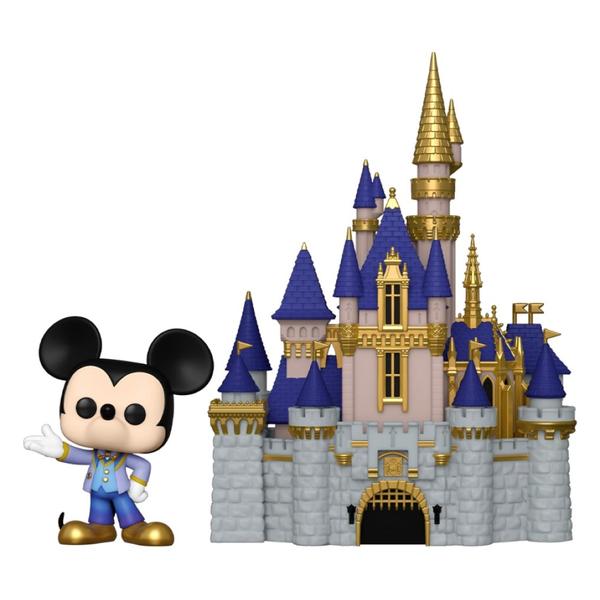 Disney World - Cinderella Castle with Mickey Mouse 50th Anniversary Pop! Vinyl Town - Gametraders Modbury Heights