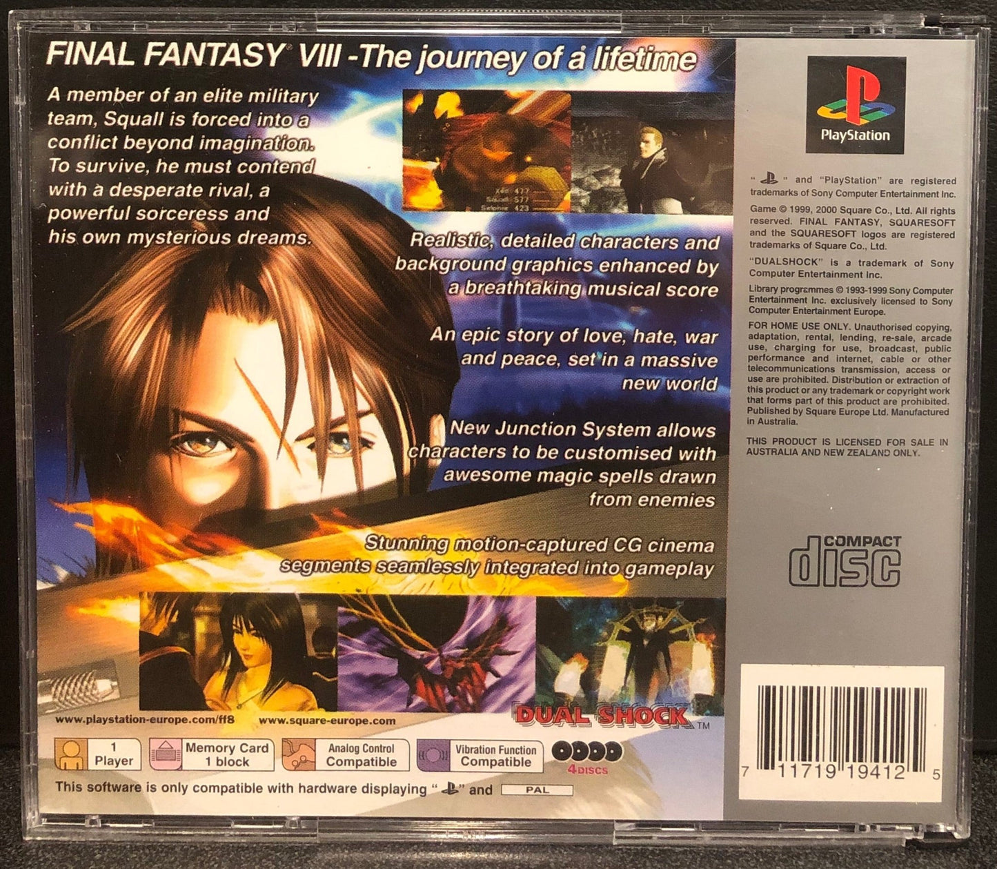 Final Fantasy VIII PS1 - Gametraders Modbury Heights