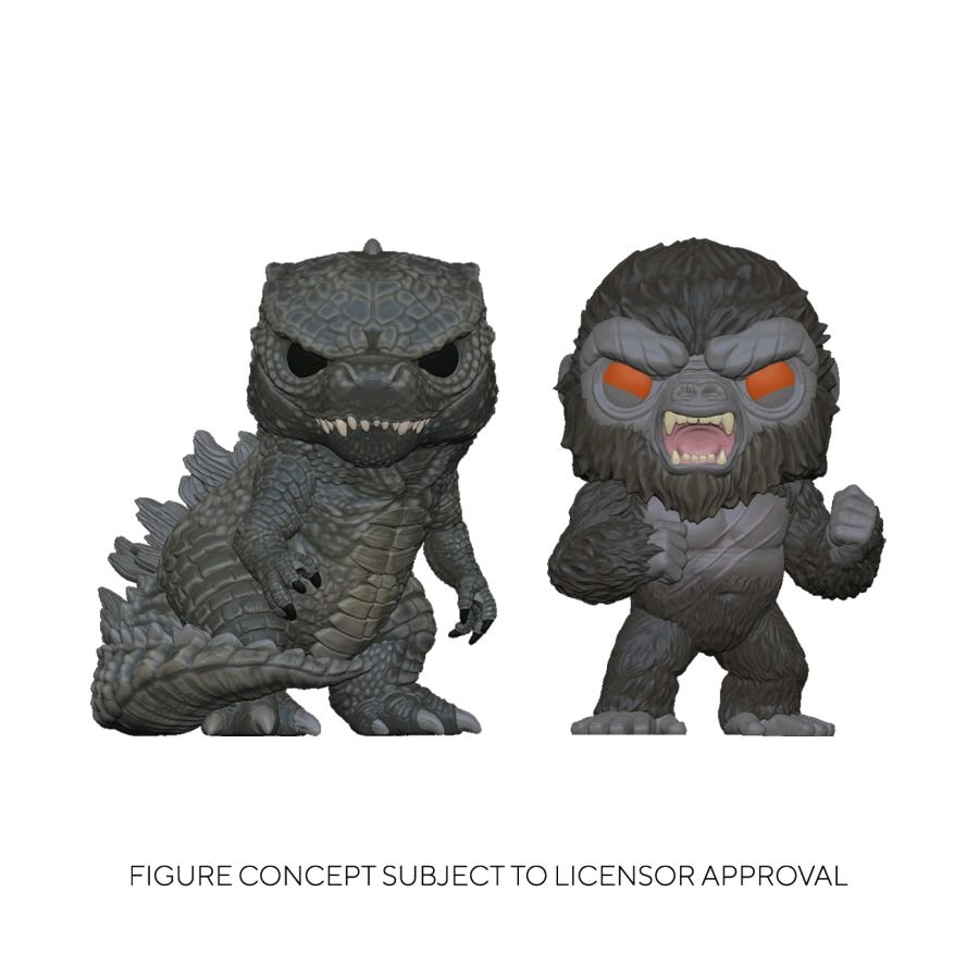 Godzilla vs Kong - Godzilla & Kong US Exclusive Pop! Vinyl 2 - pack - Gametraders Modbury Heights