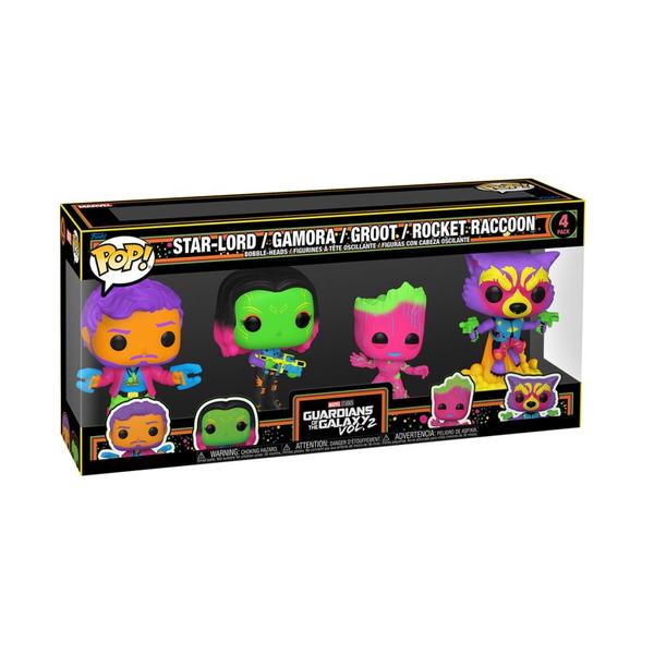 Guardians of the Galaxy: Volume 2 - US Exclusive Blacklight Pop! Vinyl 4 - Pack - Gametraders Modbury Heights
