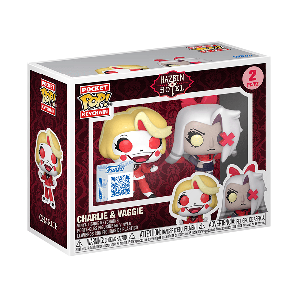 Hazbin Hotel - Charlie & Vaggie Pop! Keychain 2PK - Gametraders Modbury Heights