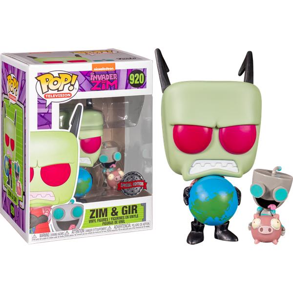 Invader Zim - Zim With Gir US Exclusive Pop! Vinyl - Gametraders Modbury Heights