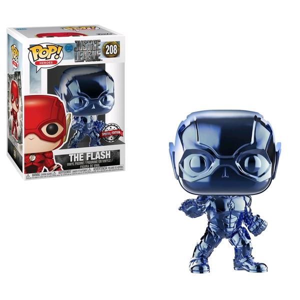 Justice League Movie - Flash Light Blue Chrome Pop! Vinyl - Gametraders Modbury Heights