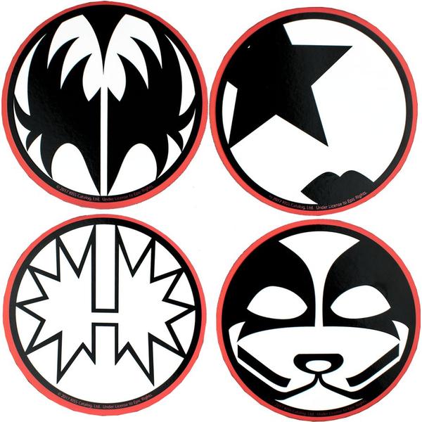 KISS - Round Coaster Set - Gametraders Modbury Heights