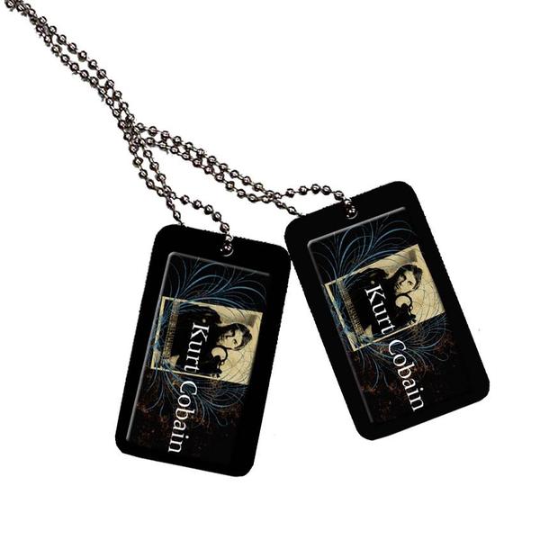 Kurt Cobain - Dogtags (Dark with Blue Swirls) - Gametraders Modbury Heights