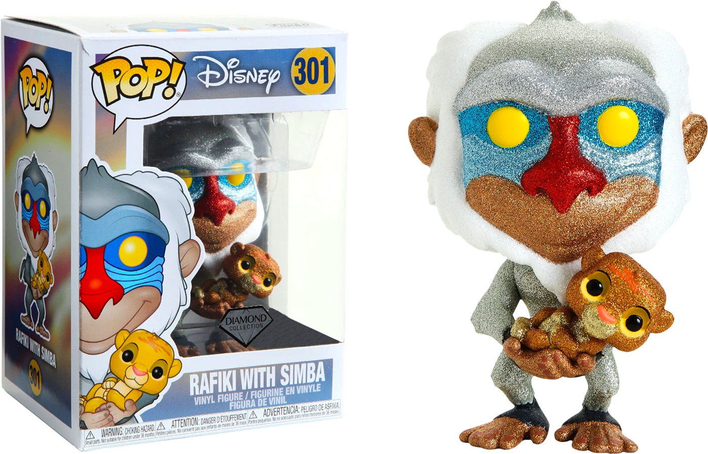 Lion King - Rafiki Diamond Glitter US Exclusive Pop! Vinyl - Gametraders Modbury Heights