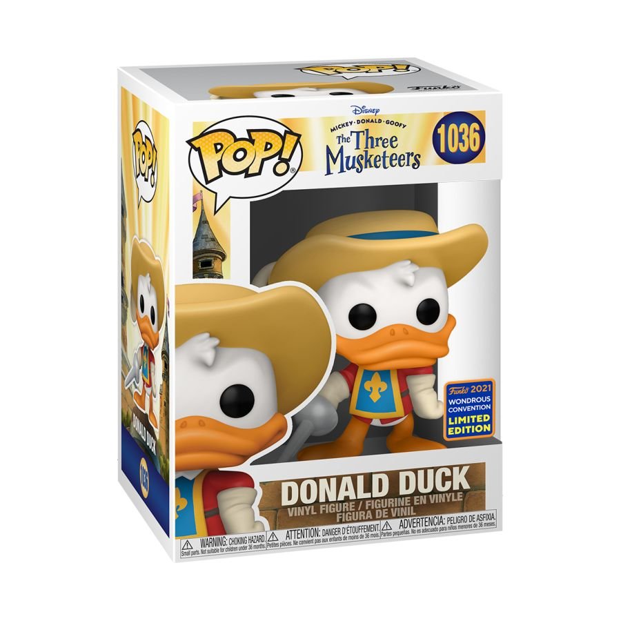 Mickey Mouse - Donald Musketeer Pop! Vinyl WonderCon 2021 - Gametraders Modbury Heights