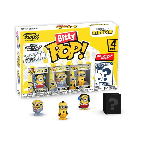 Minions - Roller Skating Stuart Bitty Pop! Vinyl 4 - Pack - Gametraders Modbury Heights