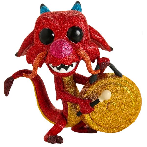 Mulan - Mushu with Gong Diamond Glitter US Exclusive Pop! Vinyl - Gametraders Modbury Heights