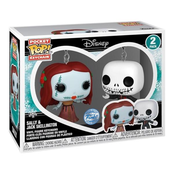 Nightmare Before Christmas - Holiday Jack & Sally US Exclusive Pop! Vinyl Keychain 2 - Pack - Gametraders Modbury Heights