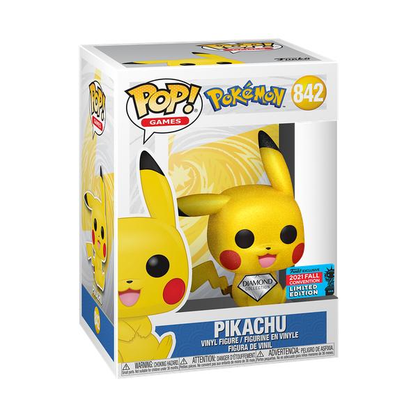 Pokemon - Pikachu Sitting Diamond Glitter Pop! Vinyl FF21 - Gametraders Modbury Heights