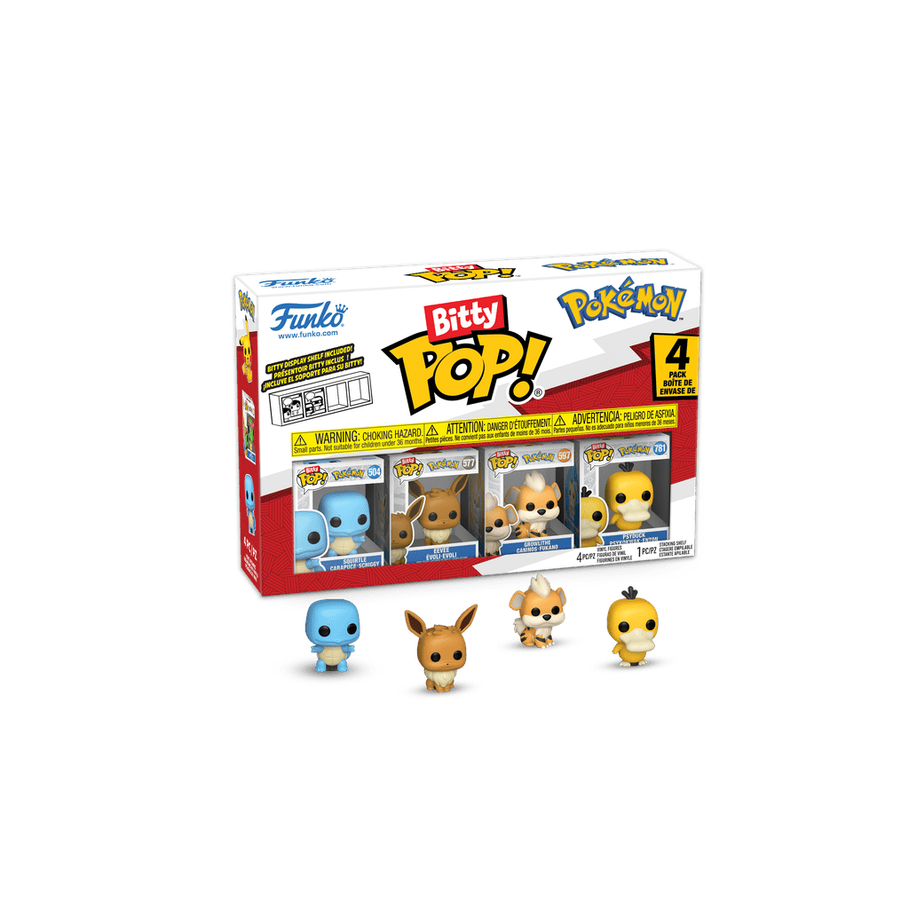 Pokemon - Squirtle Bitty Pop! Vinyl 4PK - Gametraders Modbury Heights