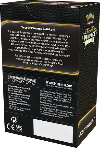 Pokemon TCG: Mega Evolution Perfect Order Booster Bundle - Gametraders Modbury Heights