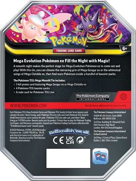 Pokemon TCG: Mega Moonlight Tin - Gametraders Modbury Heights