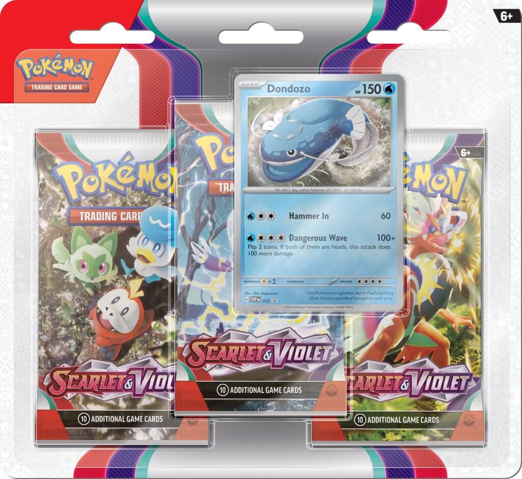 Pokemon - TCG - Scarlet & Violet 1 Three - Booster Blister - Gametraders Modbury Heights