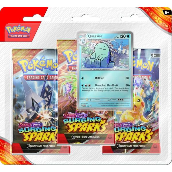 Pokemon - TCG - Scarlet & Violet 8 Surging Sparks Three Booster Blister - Gametraders Modbury Heights