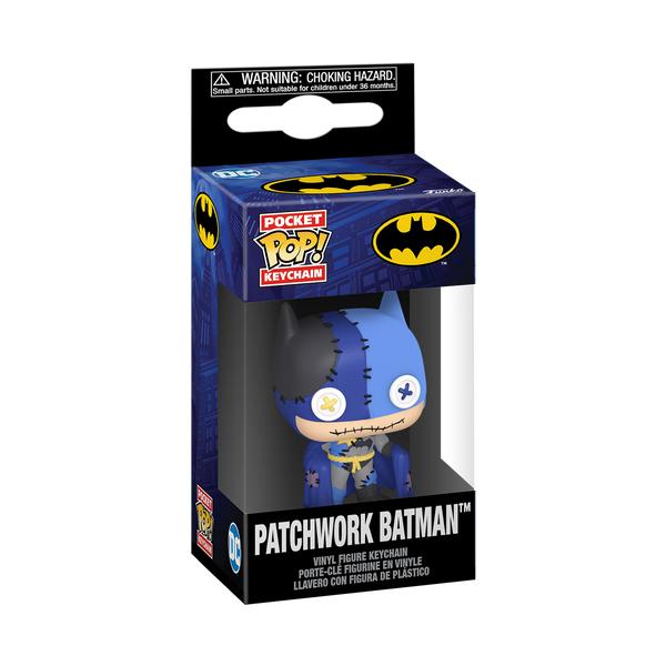 *Pre - order* DC Comics - Batman Patchwork Pop! Vinyl Keychain (ETA July) - Gametraders Modbury Heights