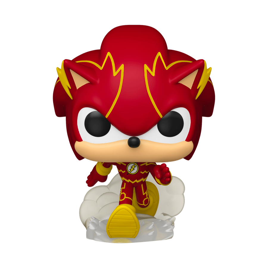 *Pre - order* Justice League X Sonic the Hedgehog - Sonic as Flash Pop! Vinyl (ETA August) - Gametraders Modbury Heights