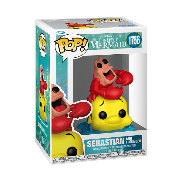 *Pre-order* Little Mermaid (1989) - Sebastian & Flounder Pop! Vinyl (ETA June) - Gametraders Modbury Heights