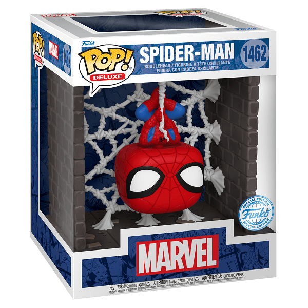 *Pre - order* Marvel Comics - Spiderman in Webs Pop! Vinyl Deluxe (ETA March) - Gametraders Modbury Heights