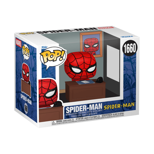 *Pre-order* Marvel - Spiderman w/Desk Meme Pop! Premium (ETA October) - Gametraders Modbury Heights