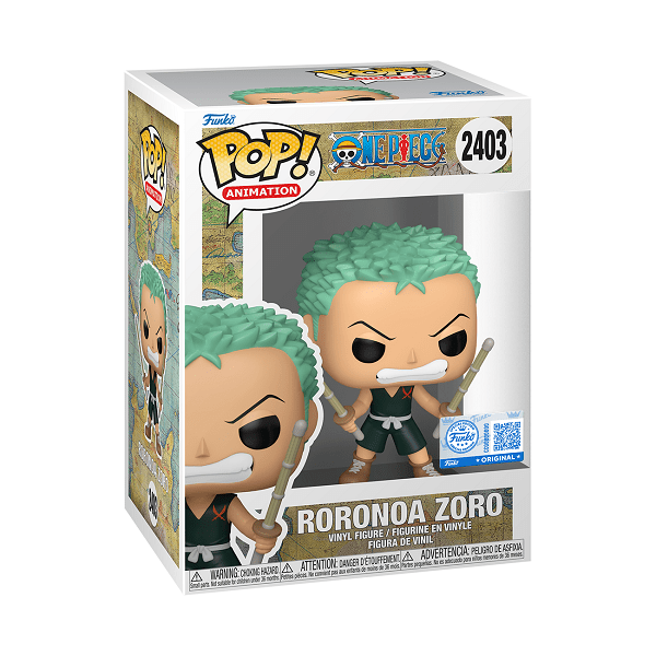 *Pre-order* One Piece - Young Zoro w/Katana Pop! Vinyl (ETA July) - Gametraders Modbury Heights