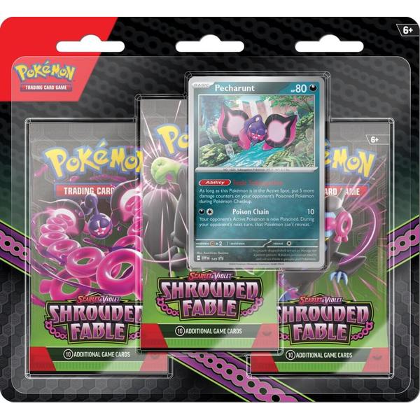 *Pre - order* Pokemon - TCG - Scarlet & Violet 6.5 Shrouded Fable 3 Pack Blister (9th August) - Gametraders Modbury Heights