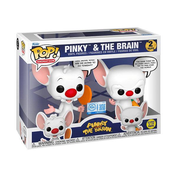 *Pre - order* Pop! Sayings - Pinky & The Brain Glow Pop! 2PK (ETA September) - Gametraders Modbury Heights