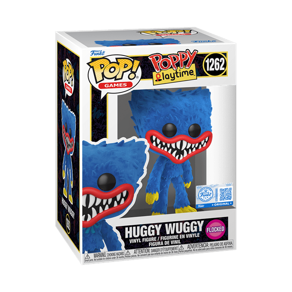 *Pre-order* Poppy Playtime - Huggy Wuggy Flocked Pop! Vinyl (ETA August) - Gametraders Modbury Heights