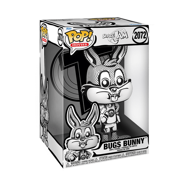 *Pre-order* Space Jam - Bugs Bunny (Joshua Vides B&W) 10" Pop! Vinyl (ETA September) - Gametraders Modbury Heights