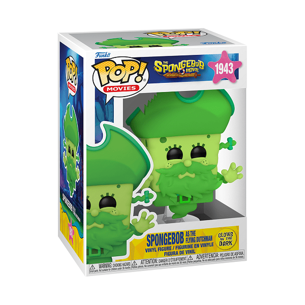 *Pre - order* SpongeBob Movie (2025) - Spongebob as The Flying Dutchman Glow Pop! Vinyl (ETA November) - Gametraders Modbury Heights
