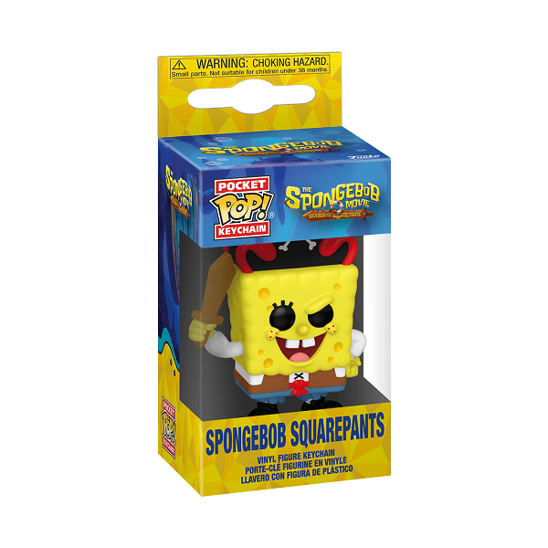 *Pre - order* SpongeBob Movie (2025) - Spongebob Squarepants Pop! Keychain (ETA November) - Gametraders Modbury Heights