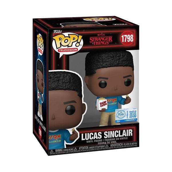 *Pre - order* Stranger Things - Lucas Sinclair with Popcorn US Exclusive Pop! Vinyl (9th October) - Gametraders Modbury Heights